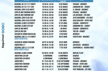 CALENDARIO CAFS 2023